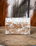 Outpost Floral Hair - On Wallet in Tan by Wrangler - Purses & Wallets - Montana West - Bronco Western Supply Co.