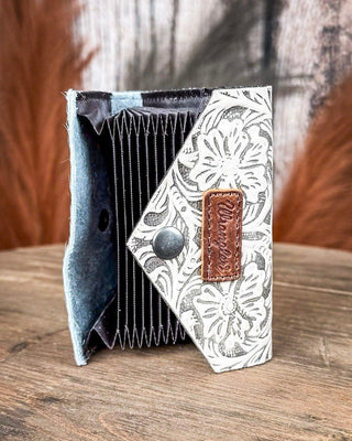 Outpost Floral Hair - On Wallet in Tan by Wrangler – Purses & Wallets from Bronco Western Supply Co.