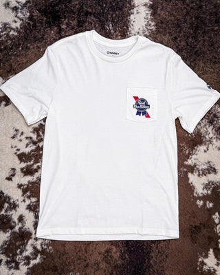 Pabst Blue Ribbon Hello Cowboy Hooey Tee – Apparel from Bronco Western Supply Co.