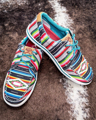 Paloma Pop Twisted X Hooey Loper - Black and Serape – Women's Shoes from Bronco Western Supply Co.