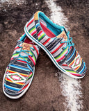 Paloma Pop Twisted X Hooey Loper - Black and Serape - Women's Shoes - Twisted X - Bronco Western Supply Co.