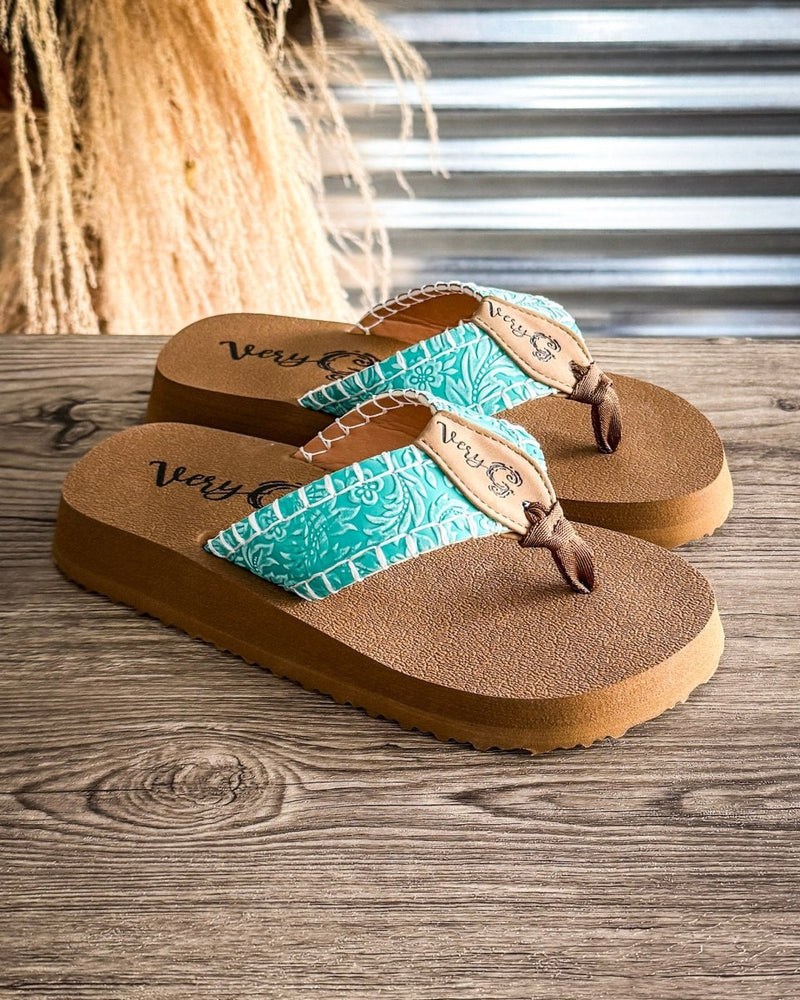 Pamela Sandal in Turquoise by Very G – Women's Shoes from Bronco Western Supply Co.