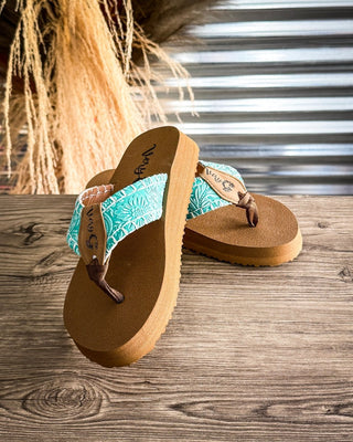 Pamela Sandal in Turquoise by Very G – Women's Shoes from Bronco Western Supply Co.