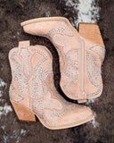 Parade Bling Ankle Bootie in Nude by Very G - Women's Shoes - Very G - Bronco Western Supply Co.