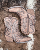 Parade Bling Ankle Bootie in Taupe by Very G - Women's Shoes - Very G - Bronco Western Supply Co.