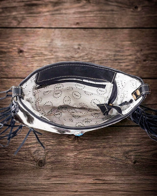 Paradox Hairon Fringe Crossbody Bag by Myra Bag – Purses & Wallets from Bronco Western Supply Co.