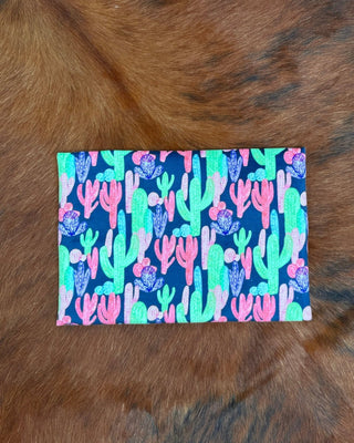 Pastel Cactus Velvet Makeup Bag by Makeup Junkie Bags – Accessories from Bronco Western Supply Co.
