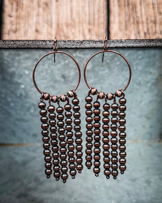 Patsy Navajo Style Dangle Fashion Earrings - Copper – Jewelry from Bronco Western Supply Co.
