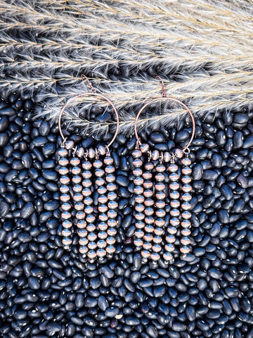 Patsy Navajo Style Dangle Fashion Earrings - Copper - Jewelry - Blue Tortoise - Bronco Western Supply Co.