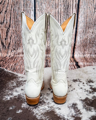 Pearl Black Star Leather Boots - Ivory - Women's Shoes - Black Star - Bronco Western Supply Co.