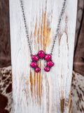 Pink Squash Blossom Chain Fashion Necklace - Jewelry - Blue Tortoise - Bronco Western Supply Co.