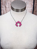 Pink Squash Blossom Chain Fashion Necklace - Jewelry - Blue Tortoise - Bronco Western Supply Co.