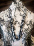 Polly Navajo Style Pearl Layer Fashion Necklace - Jewelry - Blue Tortoise - Bronco Western Supply Co.