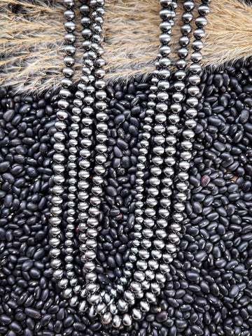 Polly Navajo Style Pearl Layer Fashion Necklace - Jewelry - Blue Tortoise - Bronco Western Supply Co.