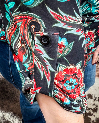 Prairie Bloom Floral and Paisley Top by Sterling Kreek – Shirts & Tops from Bronco Western Supply Co.