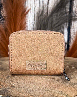Prairie Rose Tooled Wallet in Brown by Wrangler – Purses & Wallets from Bronco Western Supply Co.