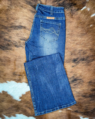 Premium II Bootcut Jeans in Medium Wash by Cowgirl Tuff – Apparel from Bronco Western Supply Co.