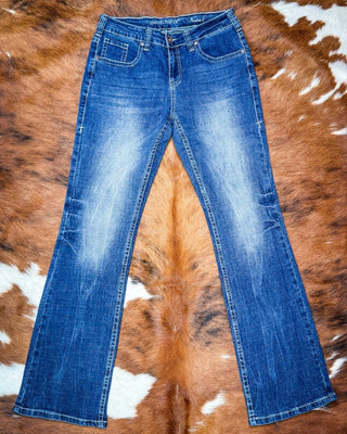 Premium II Bootcut Jeans in Medium Wash by Cowgirl Tuff – Apparel from Bronco Western Supply Co.