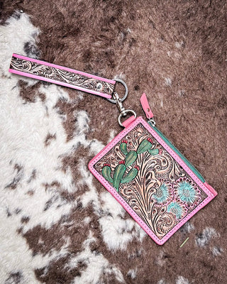 Pride of Prickly Pears Card Holder in Pink by Myra Bag – Purses & Wallets from Bronco Western Supply Co.