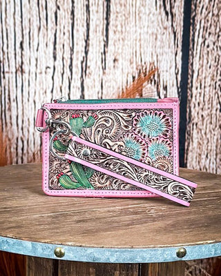 Pride of Prickly Pears Card Holder in Pink by Myra Bag – Purses & Wallets from Bronco Western Supply Co.