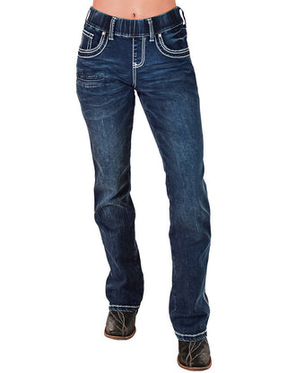Pull - On Boot Stitch Bootcut Jeans by Cowgirl Tuff – Apparel from Bronco Western Supply Co.