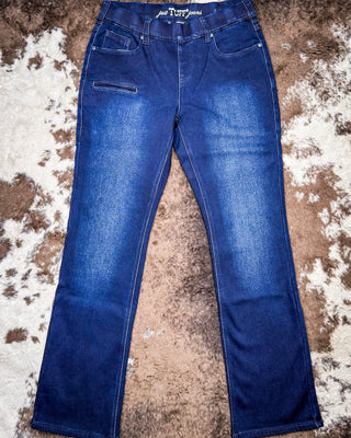 Pull - On Flannel Bootcut Jeans – Apparel from Bronco Western Supply Co.