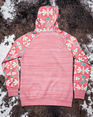 Punchy Ladies Hooey Hoodie in Mahogany with Aztec – Apparel from Bronco Western Supply Co.