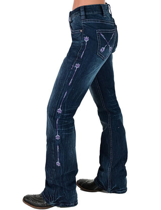 Purple Arrows Bootcut Jeans by Cowgirl Tuff – Apparel from Bronco Western Supply Co.