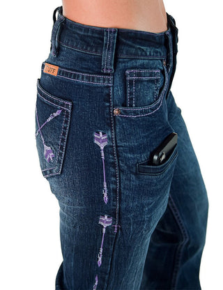 Purple Arrows Bootcut Jeans by Cowgirl Tuff – Apparel from Bronco Western Supply Co.