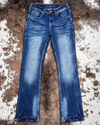 Purple Arrows Bootcut Jeans by Cowgirl Tuff – Apparel from Bronco Western Supply Co.