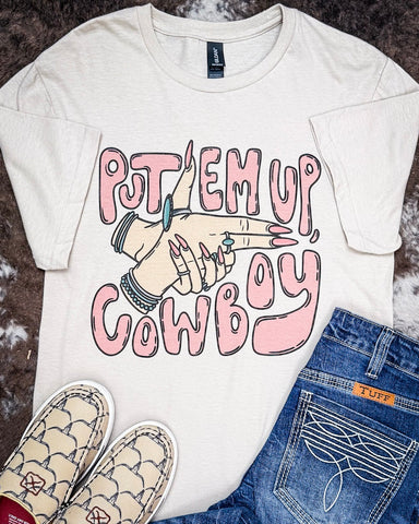Put 'Em Up Graphic Tee - Cream - Shirts & Tops - The Lattimore Claim - Bronco Western Supply Co.