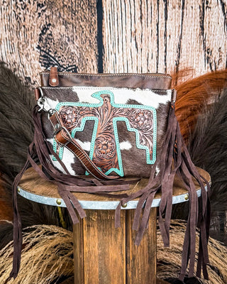 Quill Hair on Hide Fringe Crossbody Bag – Purses & Wallets from Bronco Western Supply Co.