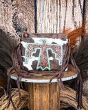 Quill Hair on Hide Fringe Crossbody Bag - Purses & Wallets - Sixtease Bags - Bronco Western Supply Co.