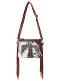 Quill Hair on Hide Fringe Crossbody Bag - Purses & Wallets - Sixtease Bags - Bronco Western Supply Co.
