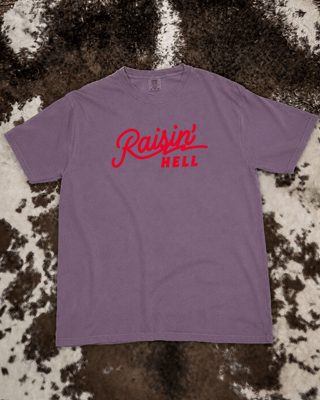 Raisin' Hell Graphic Tee – Apparel from Bronco Western Supply Co.