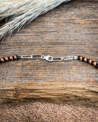 Ranch Rhythm Graduated Copper Pearl Necklace – Jewelry from Bronco Western Supply Co.