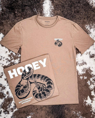 Rattler Hooey T-Shirt - Shitake Brown – Apparel from Bronco Western Supply Co.