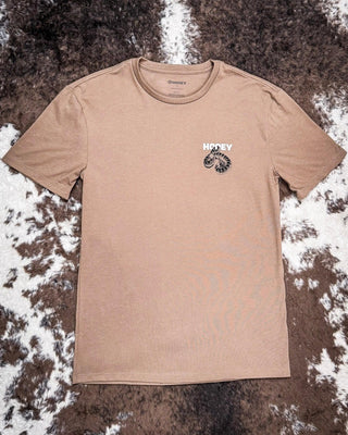 Rattler Hooey T-Shirt - Shitake Brown – Apparel from Bronco Western Supply Co.