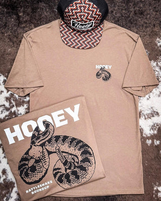 Rattler Hooey T-Shirt - Shitake Brown – Apparel from Bronco Western Supply Co.