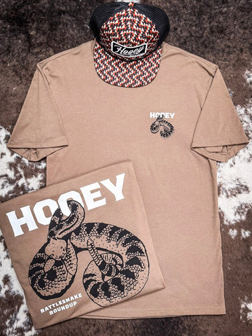 Rattler Hooey T-Shirt - Shitake Brown - Apparel - Hooey - Bronco Western Supply Co.