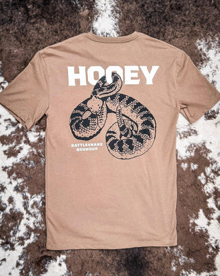 Rattler Hooey T-Shirt - Shitake Brown – Apparel from Bronco Western Supply Co.