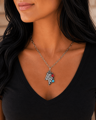 Rebel Lightning Necklace – Jewelry from Bronco Western Supply Co.