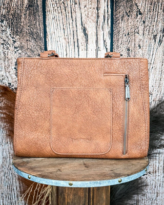 Red Rock Tooled Concealed Carry Tote in Brown by Trinity Ranch – Purses & Wallets from Bronco Western Supply Co.