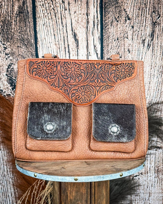 Red Rock Tooled Concealed Carry Tote in Brown by Trinity Ranch – Purses & Wallets from Bronco Western Supply Co.