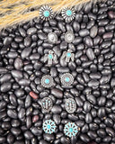 Reiny Stud Fashion Earring Set - Silver - Jewelry - Blue Tortoise - Bronco Western Supply Co.