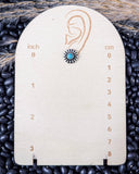 Reiny Stud Fashion Earring Set - Silver - Jewelry - Blue Tortoise - Bronco Western Supply Co.