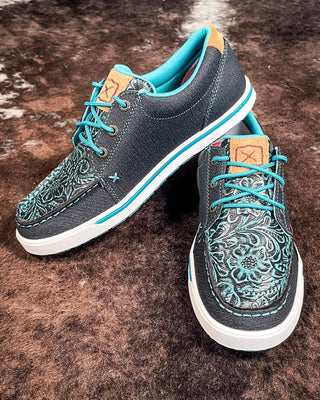 Remmy Twisted X Kicks - Dark Teal & Teal – Women's Shoes from Bronco Western Supply Co.
