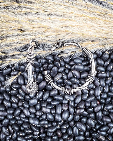 Remy Fashion Hoop Earrings - Silver - Jewelry - Blue Tortoise - Bronco Western Supply Co.