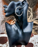 Remy Fashion Hoop Earrings - Silver - Jewelry - Blue Tortoise - Bronco Western Supply Co.