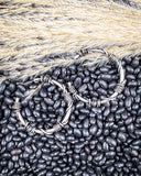 Remy Fashion Hoop Earrings - Silver - Jewelry - Blue Tortoise - Bronco Western Supply Co.